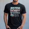 Koszulka męska Jestem dobry w łóżku mogę spać godzinami czarna - obrazek 2