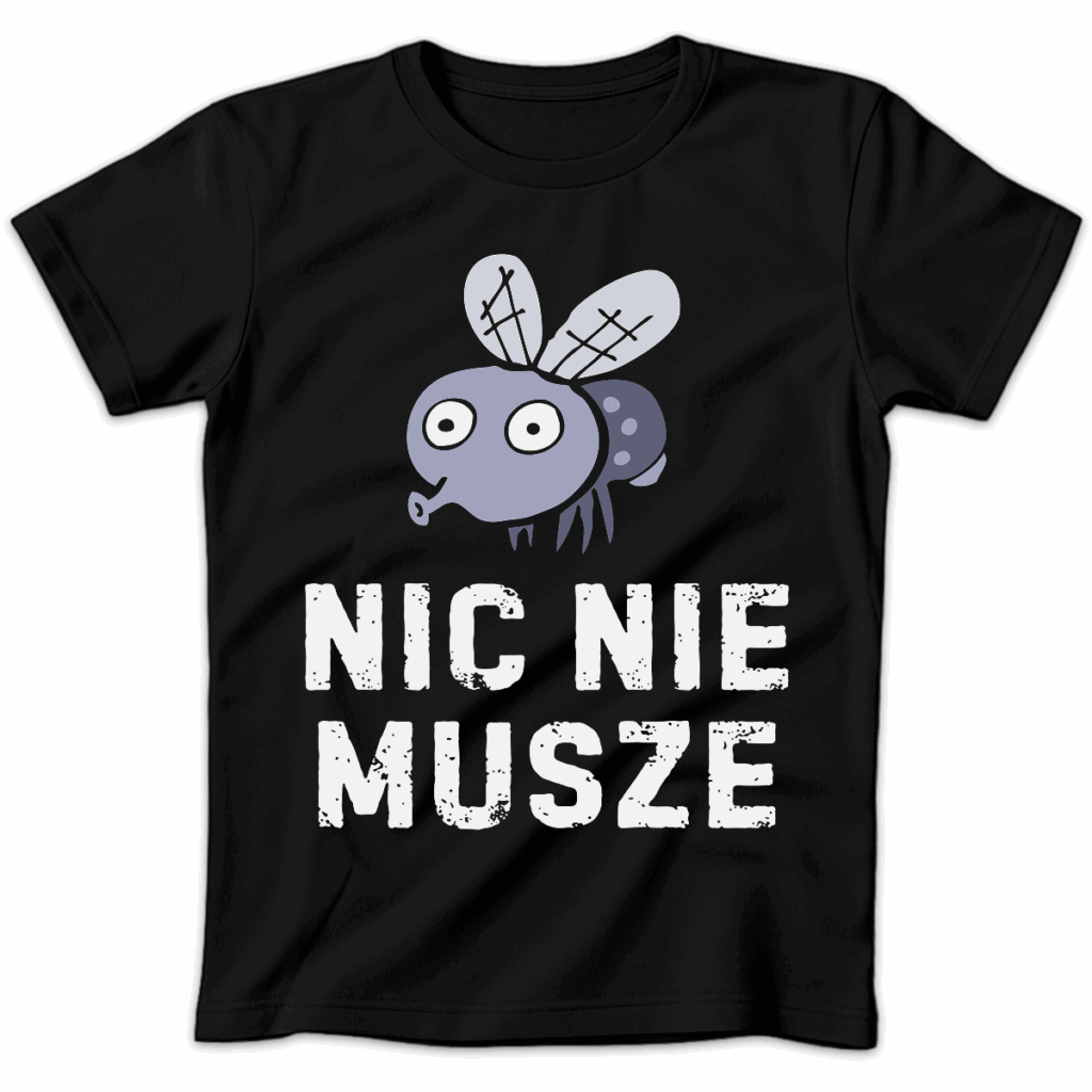 Koszulka damska Nic nie musze czarna czarna