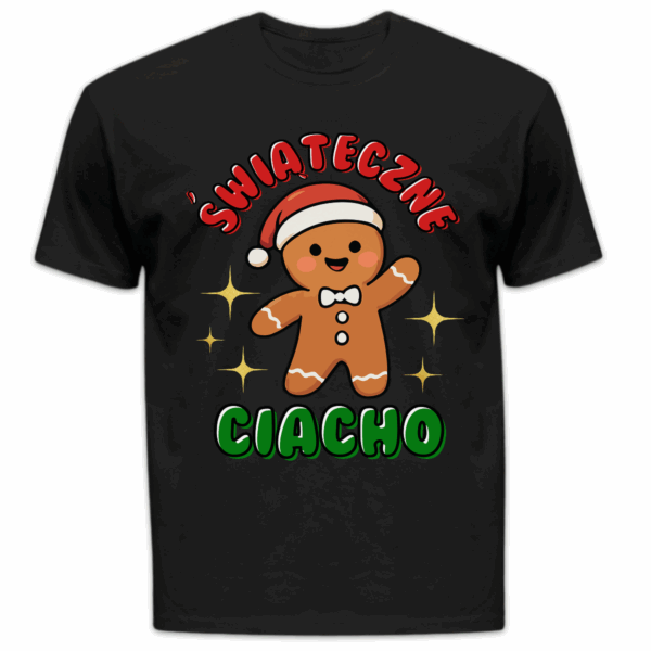 Koszulka męska Świąteczne ciacho czarna