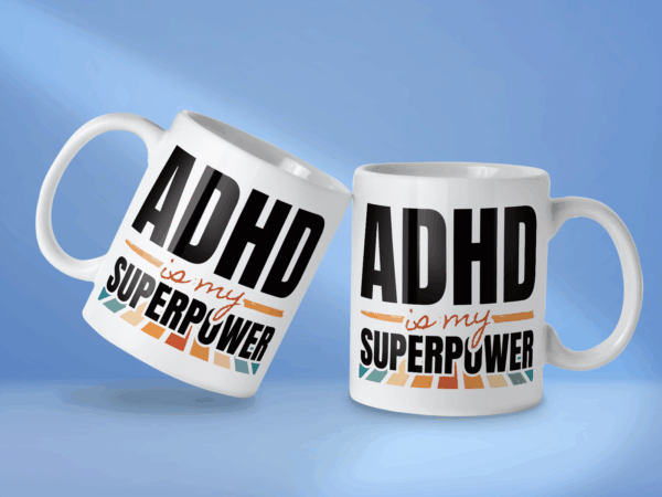 Kubek ADHD is my superpower - obrazek 2