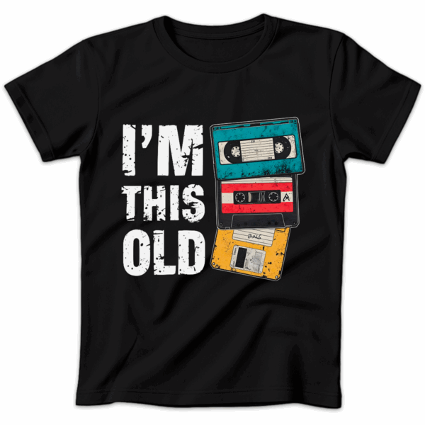 Koszulka damska I'm this old czarna