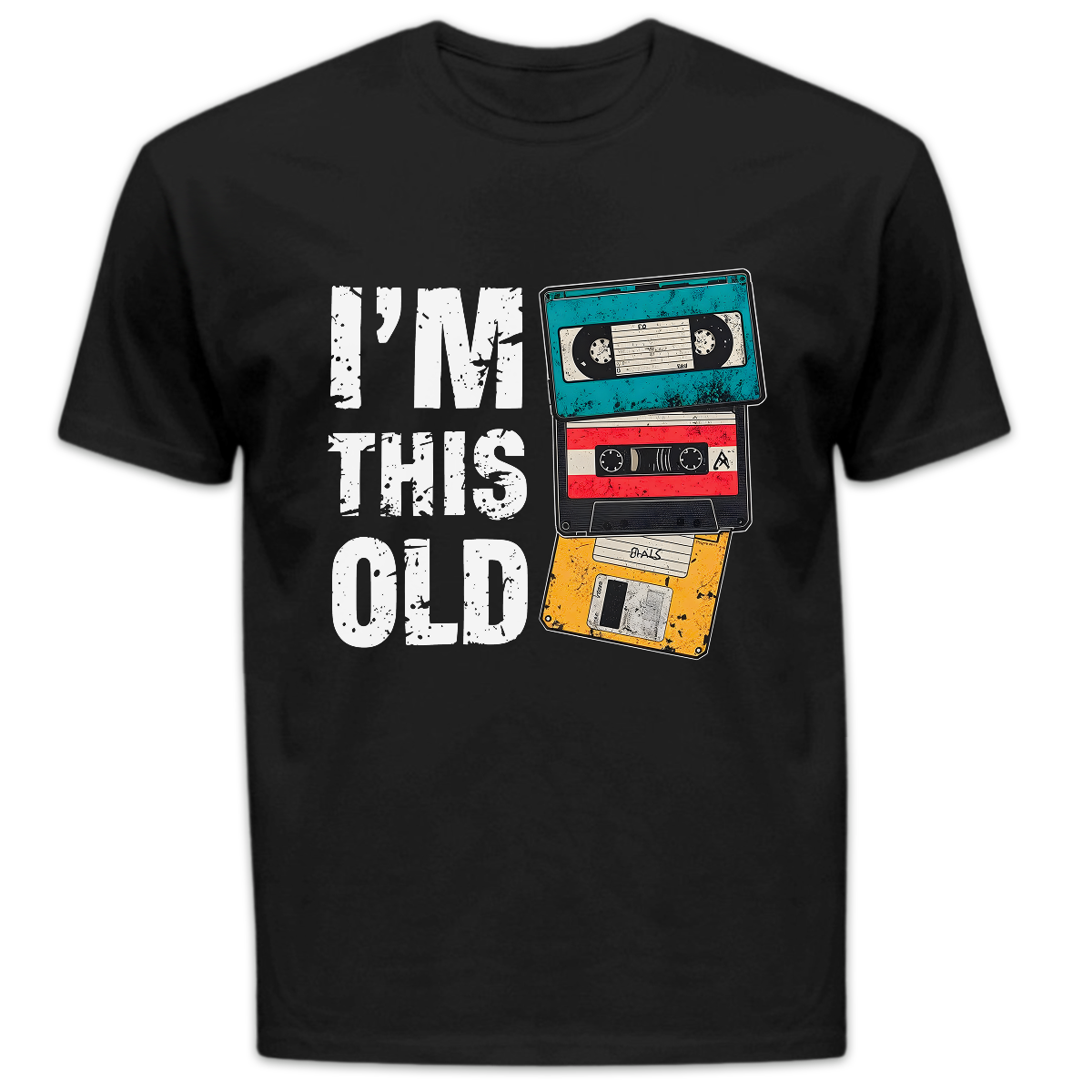 Koszulka męska I'm this old czarna