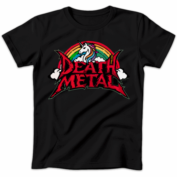 Koszulka damska Death metal czarna