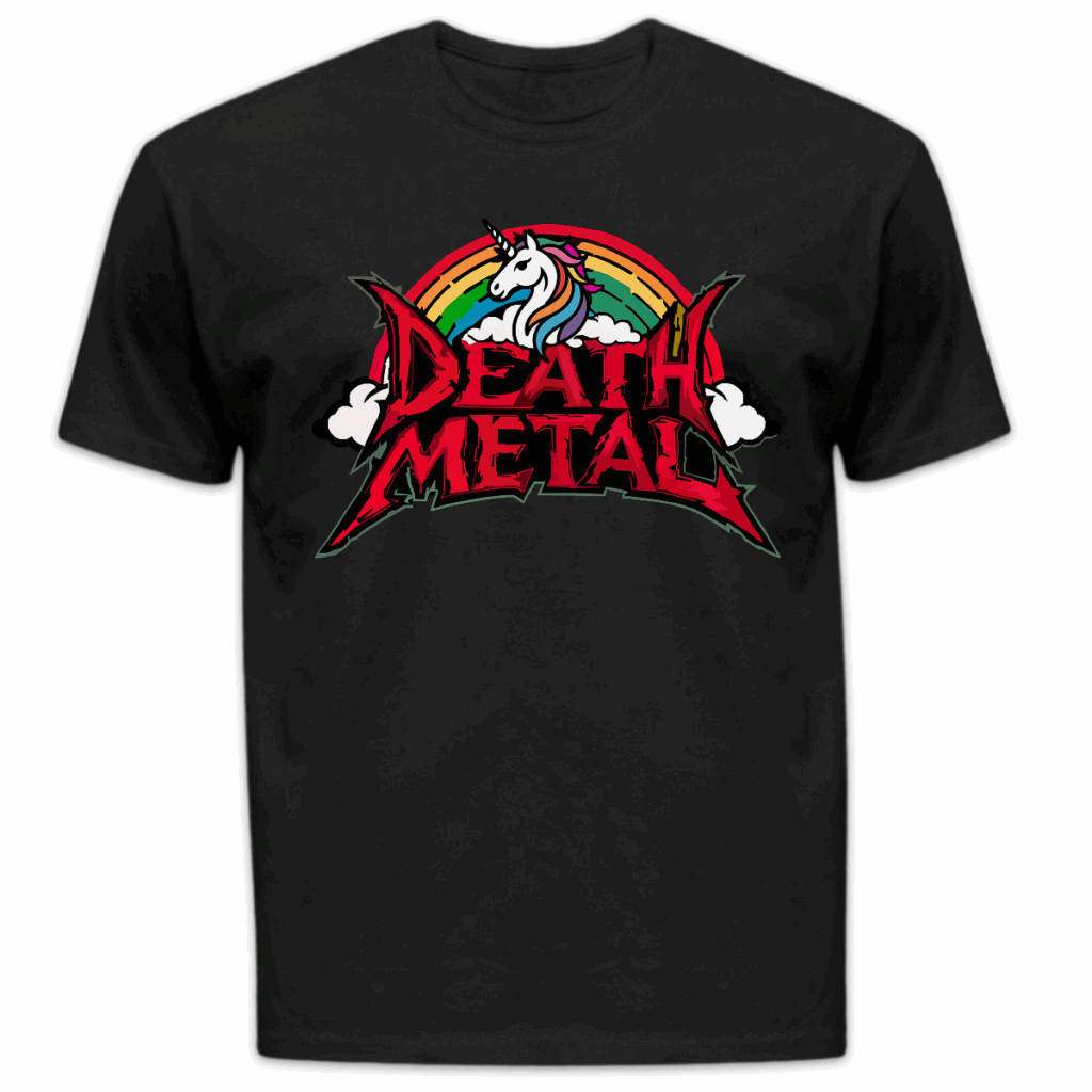 Koszulka męska Death metal czarna