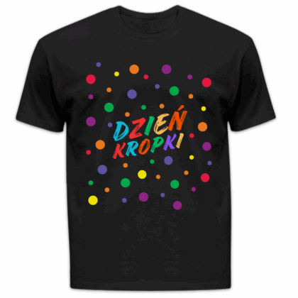 Koszulka męska Dzień kropki czarna
