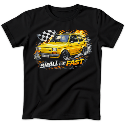 Koszulka damska Small but fast maluch czarna