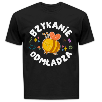 Koszulka męska Bzykanie odmładza czarna