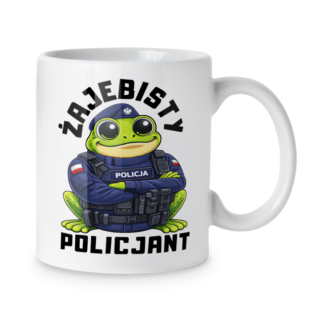 Kubek Żajebisty policjant