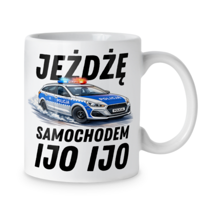 Kubek Jeżdżę samochodem ijo ijo