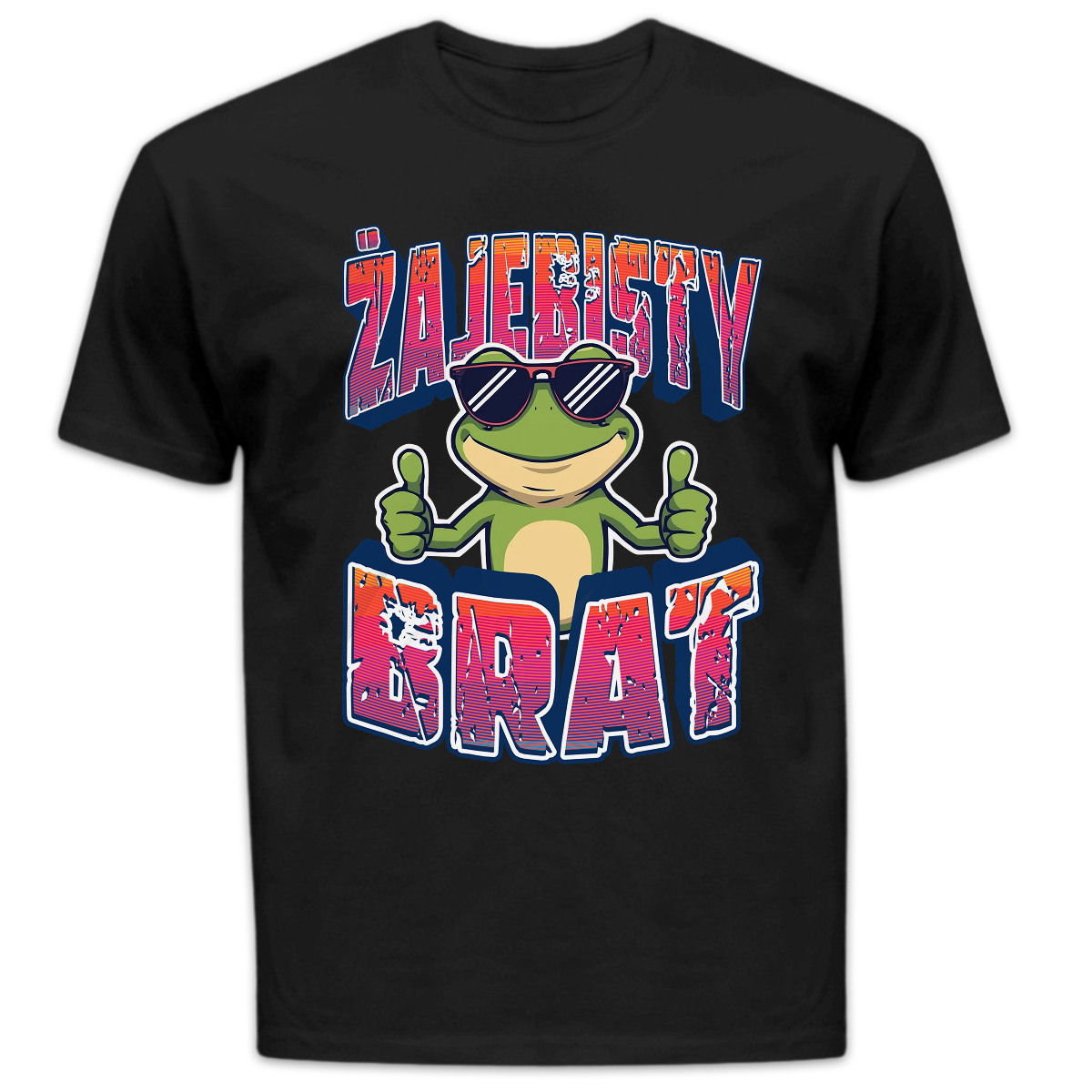 Koszulka męska Żajebisty brat czarna
