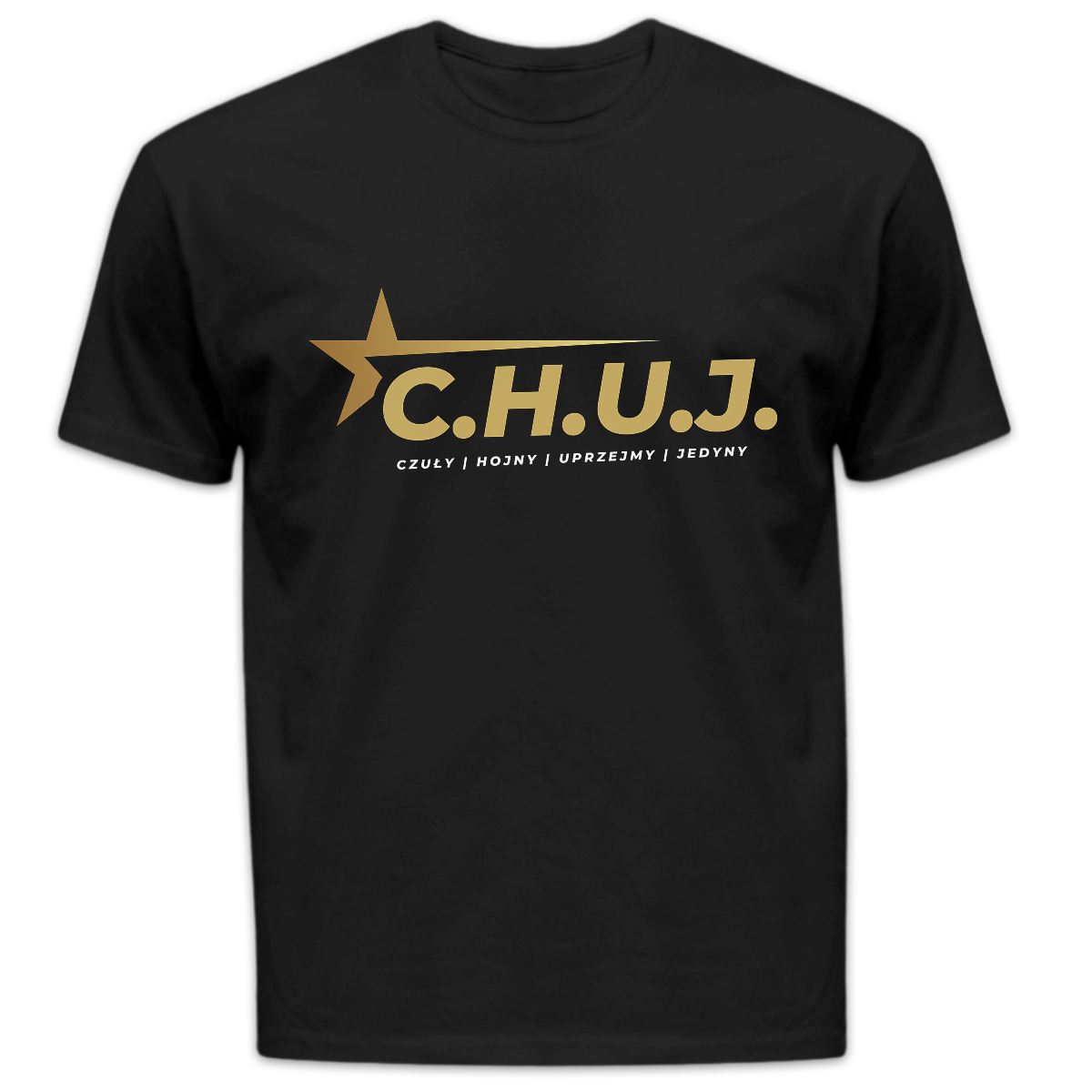 Koszulka męska C.H.U.J. czarna