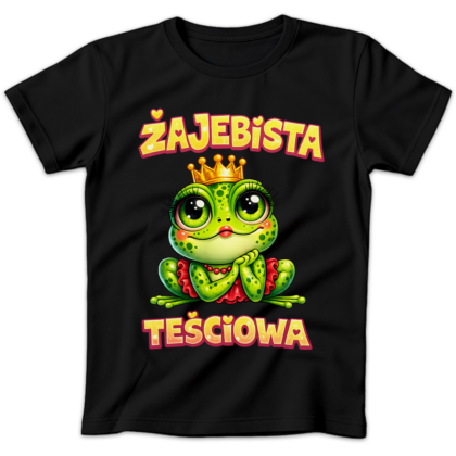 Koszulka damska Żajebista teściowa czarna