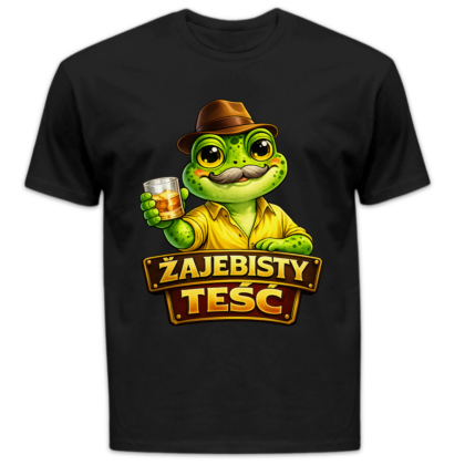 Koszulka męska Żajebisty teść czarna