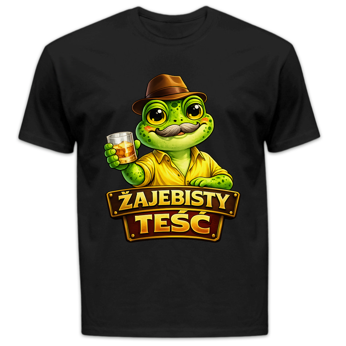 Koszulka męska Żajebisty teść czarna