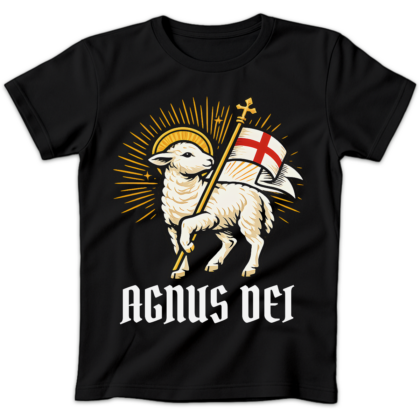 Koszulka damska Agnus dei czarna