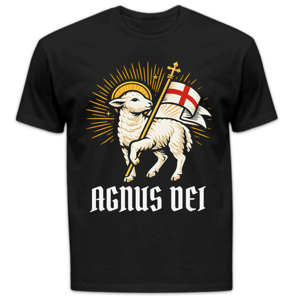 Koszulka męska Agnus dei czarna