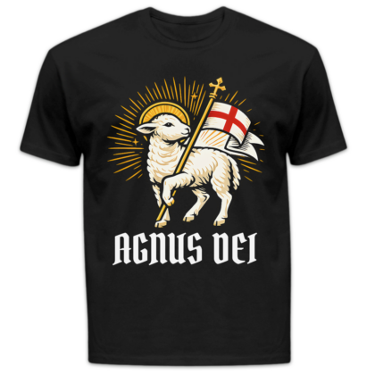 Koszulka męska Agnus dei czarna