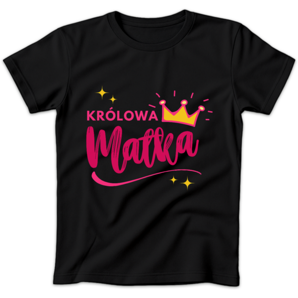 Koszulka damska Królowa matka czarna