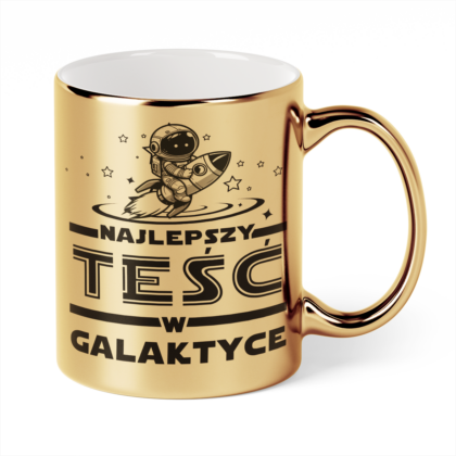 Kubek Złoty Najlepszy teść w galaktyce