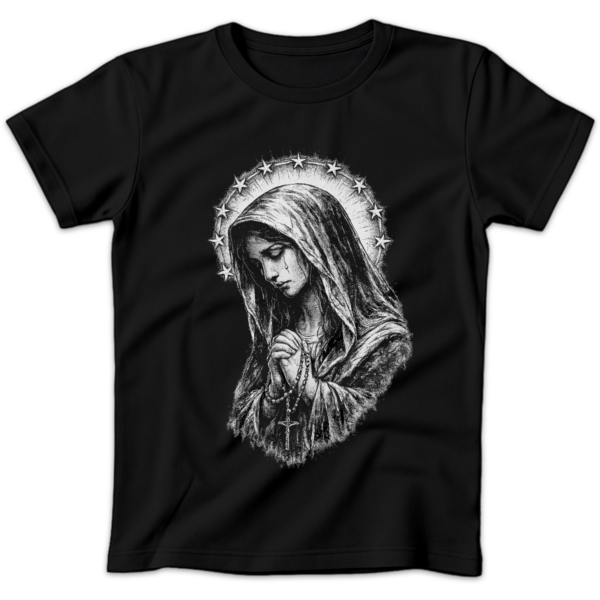 Koszulka damska Matka boska czarna