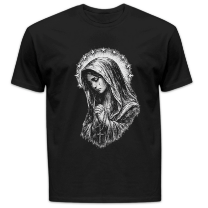 Koszulka męska Matka boska czarna