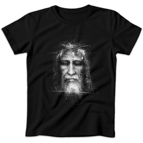 Koszulka damska Całun turyński czarna