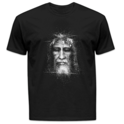 Koszulka męska Całun turyński czarna