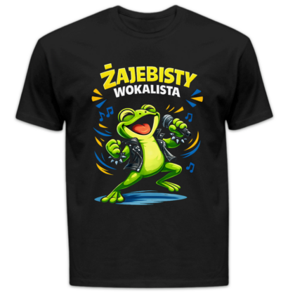 Koszulka męska Żajebisty wokalista czarna