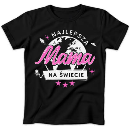 Koszulka damska Najlepsza mama na świecie czarna