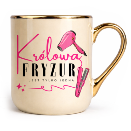 Kubek Elegant Królowa fryzur jest tylko jedna