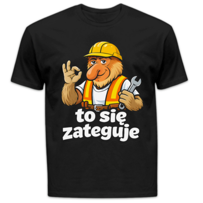 Koszulka męska To się zateguje czarna