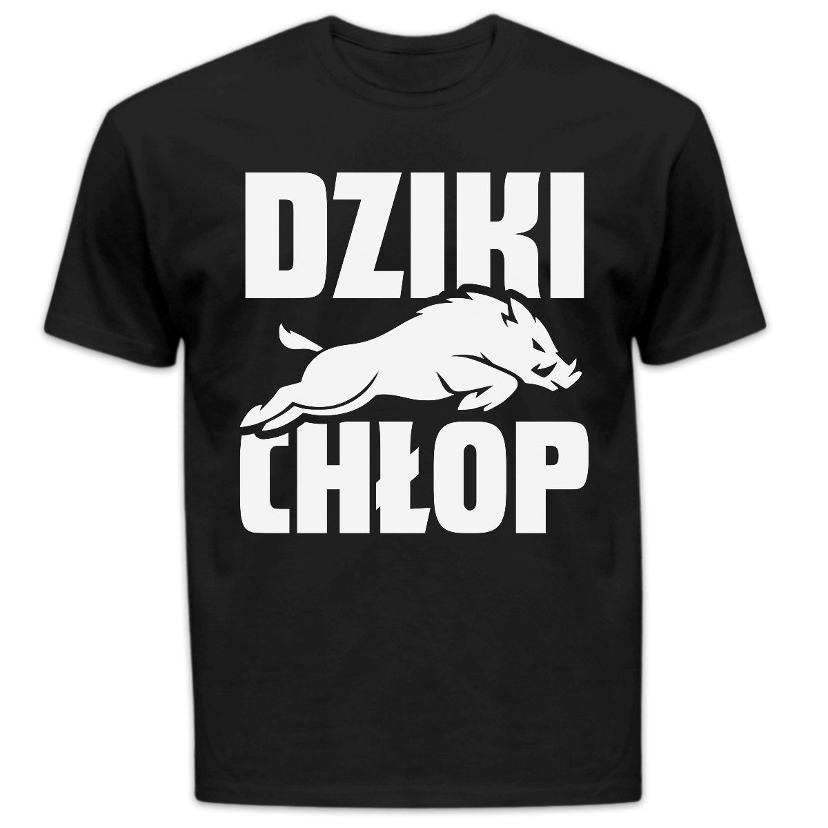 Koszulka męska Dziki chłop czarna