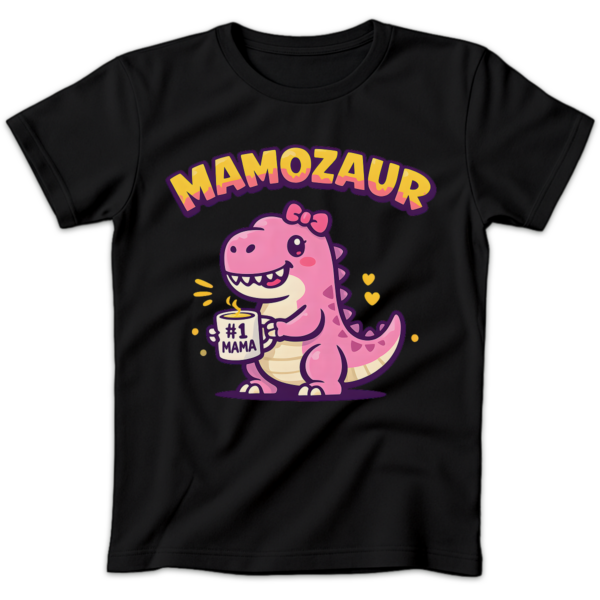 Koszulka damska Mamozaur czarna