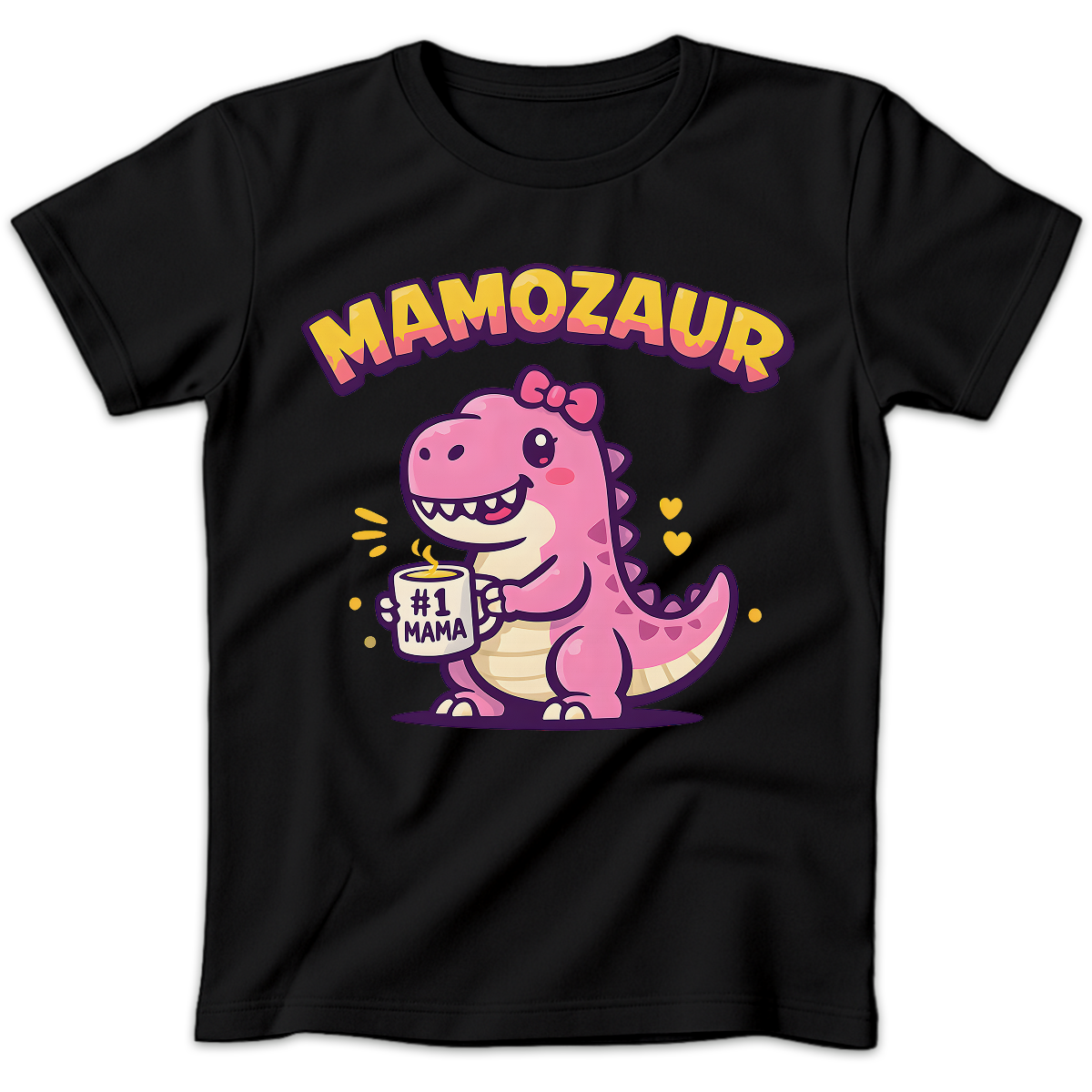 Koszulka damska Mamozaur czarna