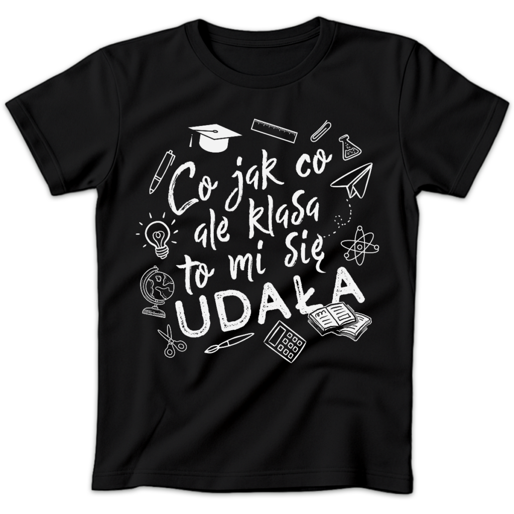 Koszulka damska Co jak co ale klasa to mi się udała czarna