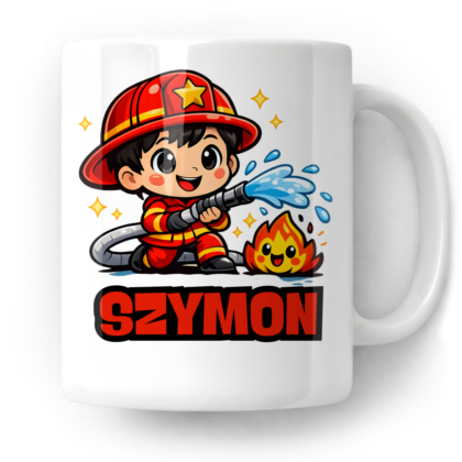 Kubek Strażak + imię