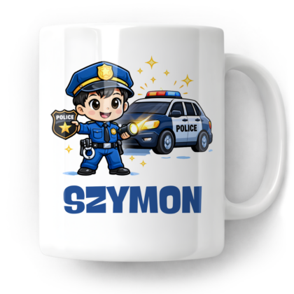 Kubek Policjant + imię