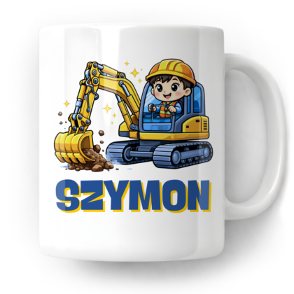 Kubek Koparka + imię