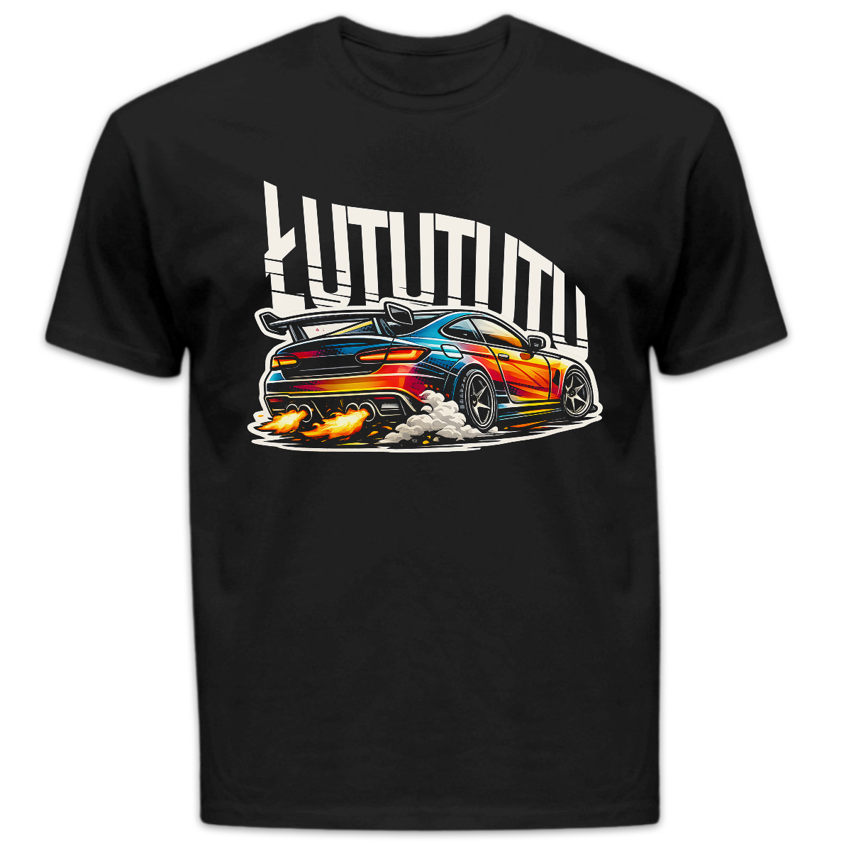 Koszulka męska Auto łutututu czarna