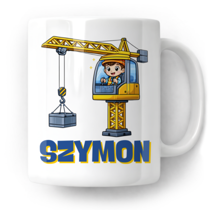 Kubek Dźwig + imię