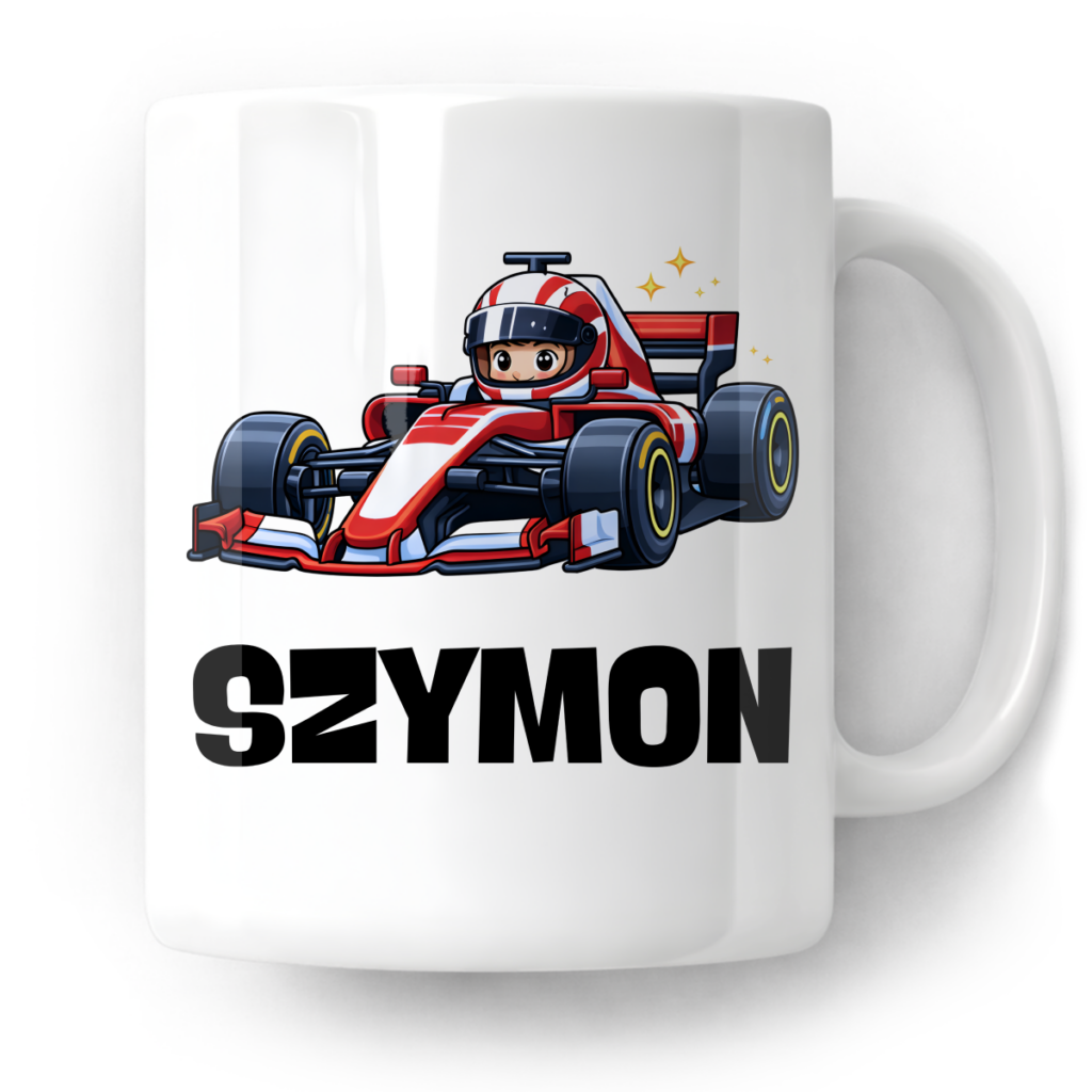 Kubek Formuła f1 + imię