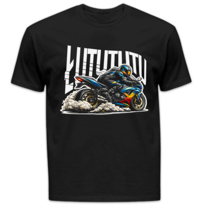 Koszulka męska Motocykl łutututu czarna