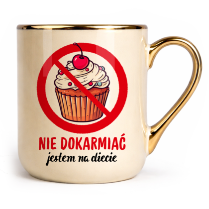 Kubek Elegant Nie dokarmiać jestem na diecie