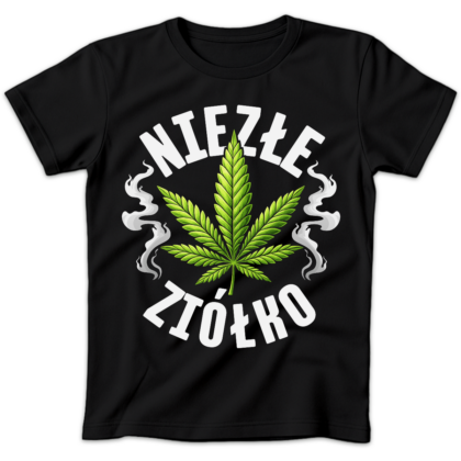 Koszulka damska Niezłe ziółko czarna