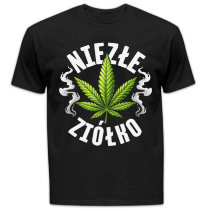 Koszulka męska Niezłe ziółko czarna