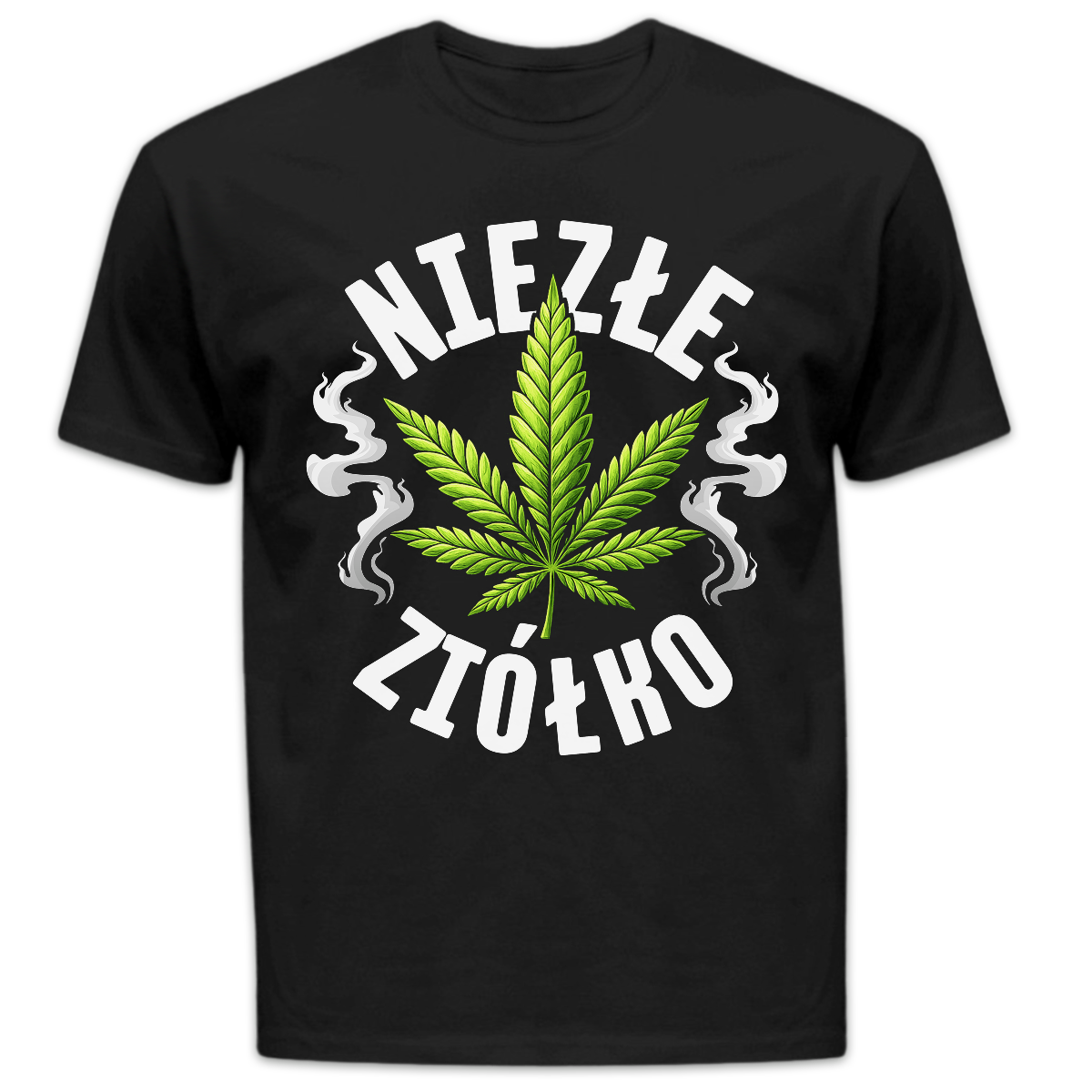 Koszulka męska Niezłe ziółko czarna