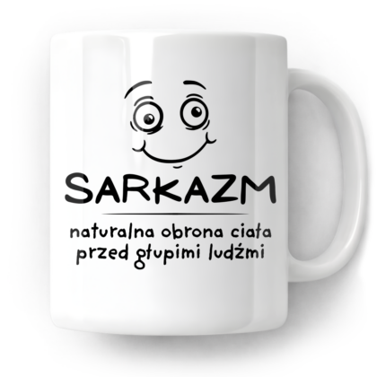 Kubek Sarkazm naturalna obrona ciała przed głupimi ludźmi