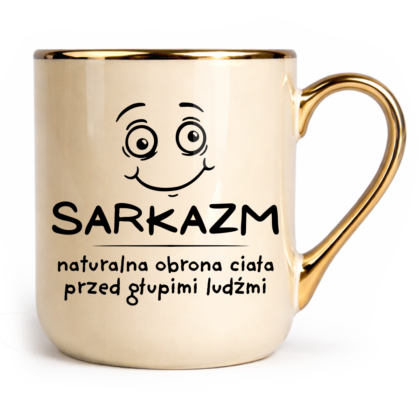 Kubek Elegant Sarkazm naturalna obrona ciała przed głupimi ludźmi
