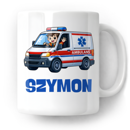 Kubek Karetka + imię