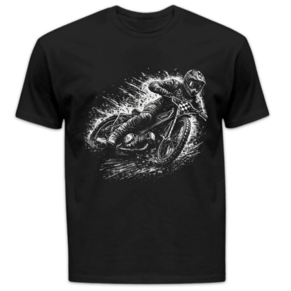 Koszulka męska Żużel czarna